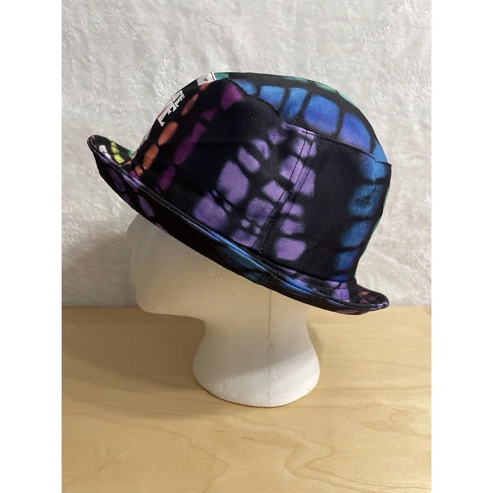 Justice Girls Rainbow Tie Dye Radiate Love Bucket Hat Black‎ Multi